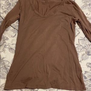 Tan long sleeve shirt